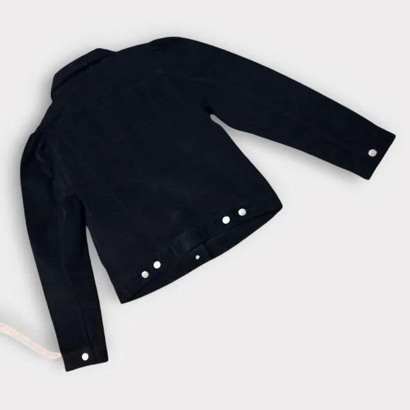 GAP CORDUROY BLACK MULTI POCKET FRONT BUTTON COLLAR JACKET WOMEN'S SIZE SMALL. - Picture 8 of 8